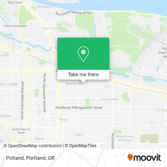 Potland map
