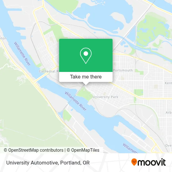 University Automotive map