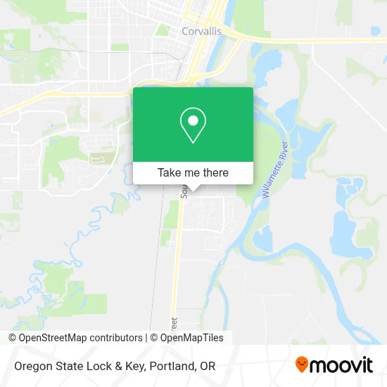 Oregon State Lock & Key map