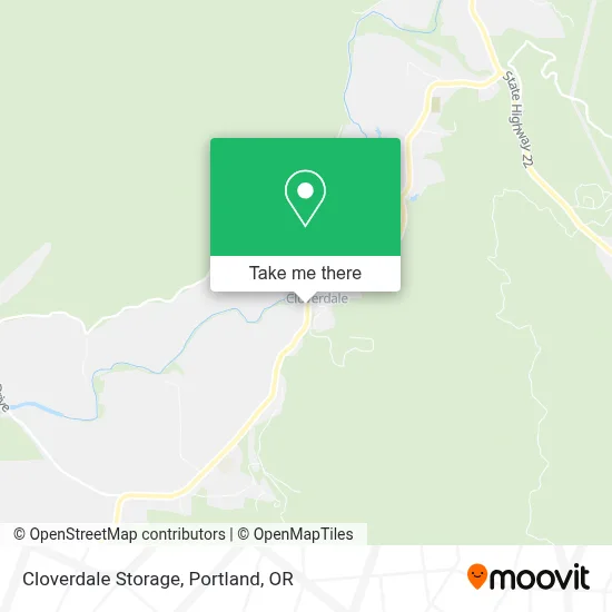 Cloverdale Storage map