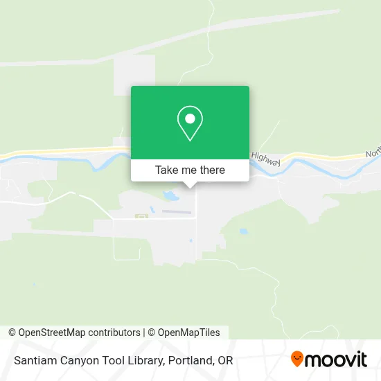 Santiam Canyon Tool Library map