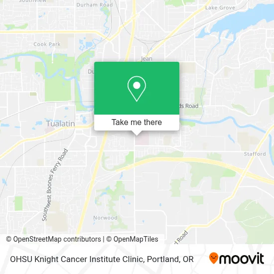 OHSU Knight Cancer Institute Clinic map