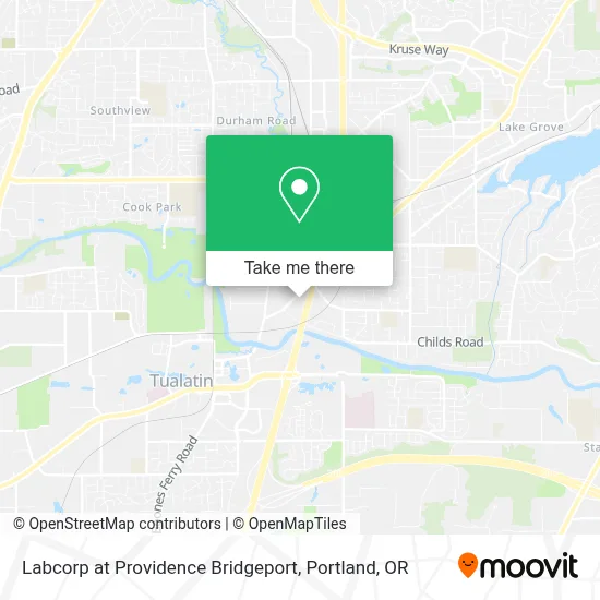 Labcorp at Providence Bridgeport map