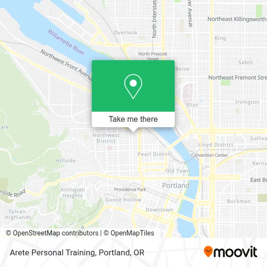 Arete Personal Training map