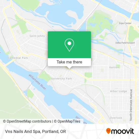 Vns Nails And Spa map