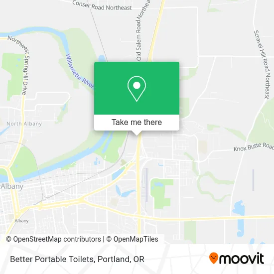 Better Portable Toilets map