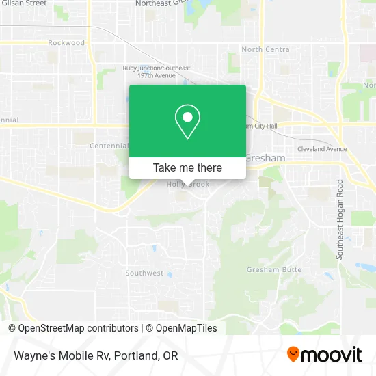 Wayne's Mobile Rv map