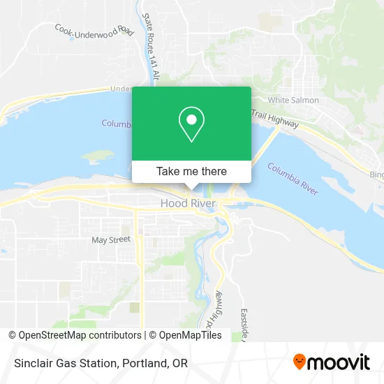 Sinclair Gas Station map