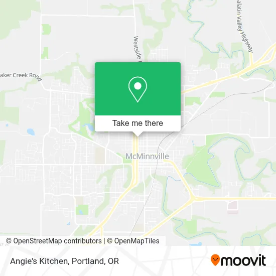 Angie's Kitchen map