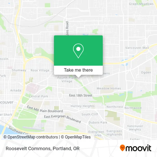 Roosevelt Commons map