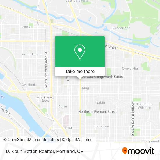 D. Kolin Better, Realtor map