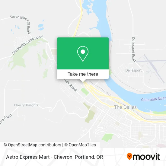 Astro Express Mart - Chevron map