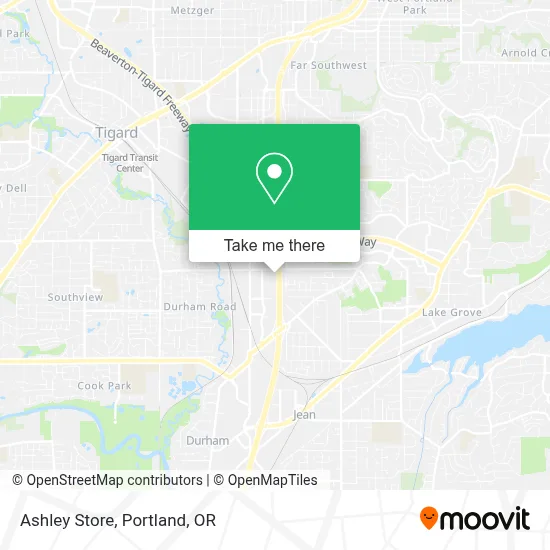 Ashley Store map