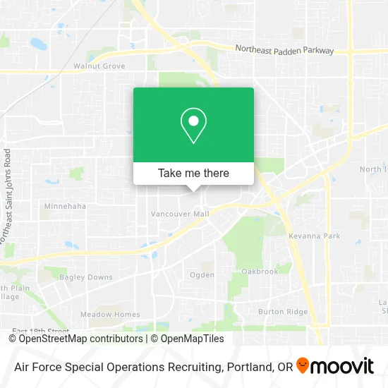 Air Force Special Operations Recruiting map