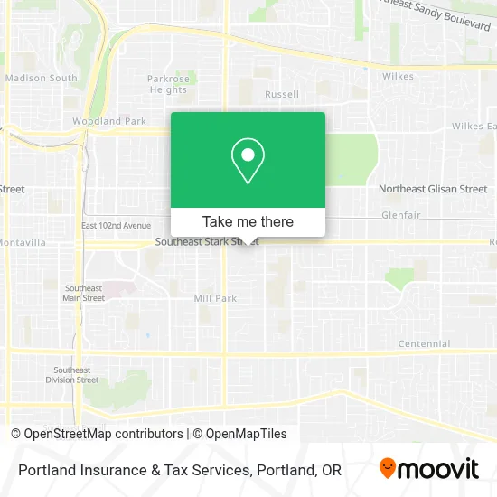 Portland Insurance & Tax Services map