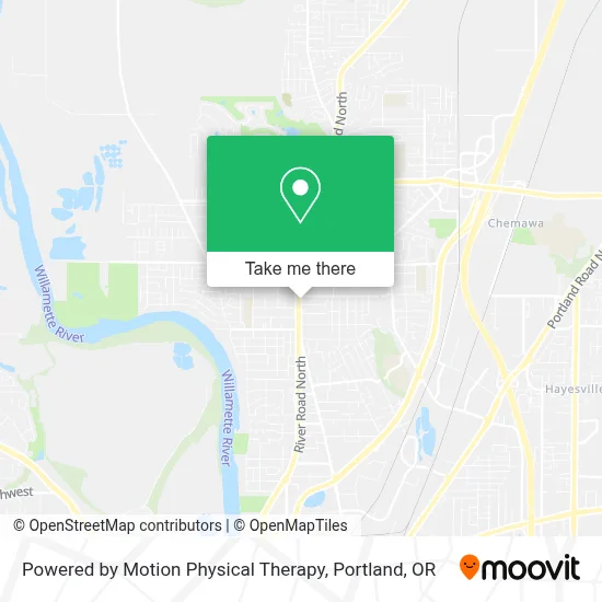 Powered by Motion Physical Therapy map