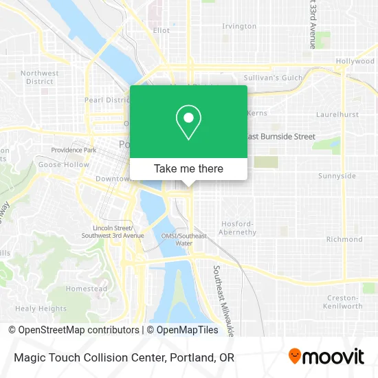 Magic Touch Collision Center map