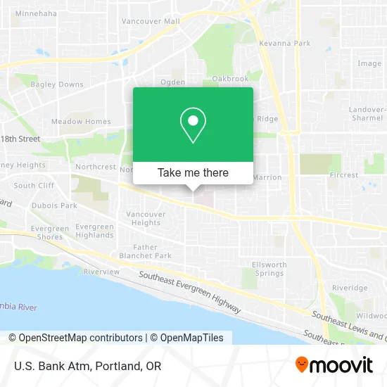U.S. Bank Atm map