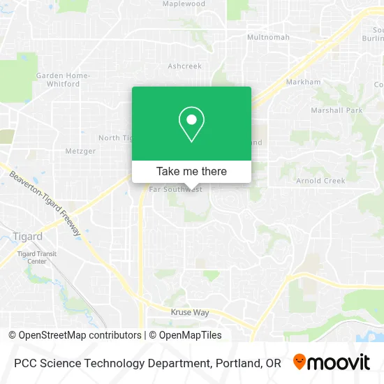 PCC Science Technology Department map