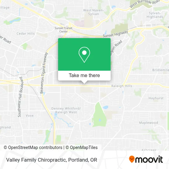 Valley Family Chiropractic map