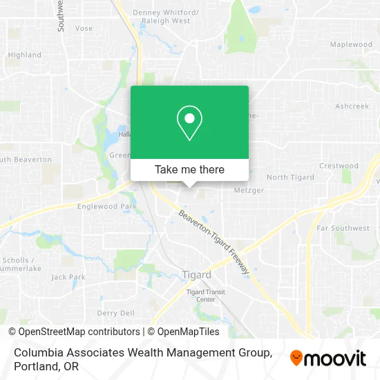 Columbia Associates Wealth Management Group map