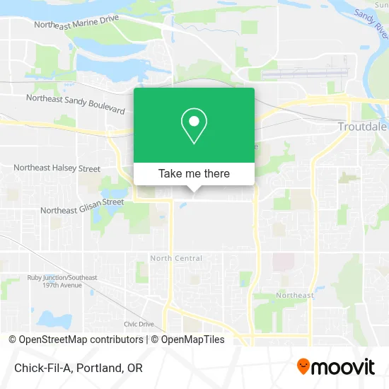 Chick-Fil-A map