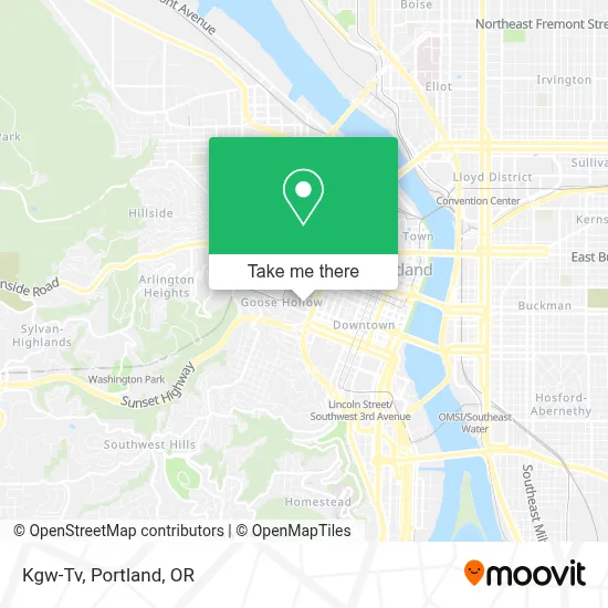 Kgw-Tv map