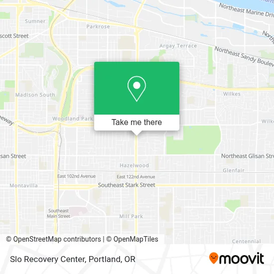 Slo Recovery Center map