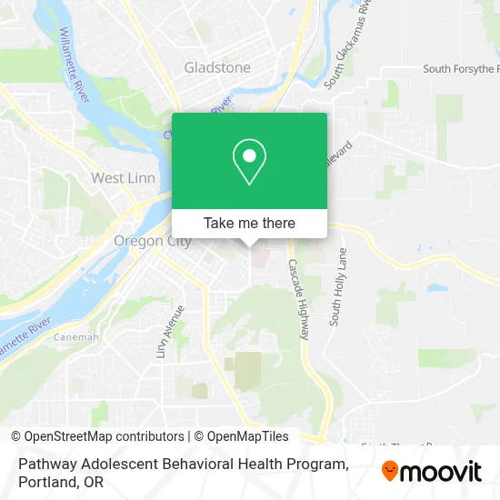 Pathway Adolescent Behavioral Health Program map