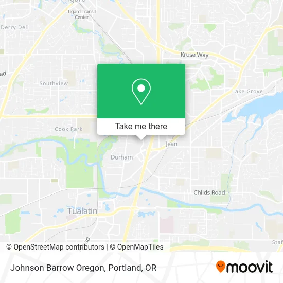 Johnson Barrow Oregon map