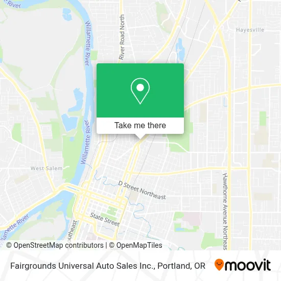 Fairgrounds Universal Auto Sales Inc. map