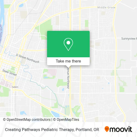 Creating Pathways Pediatric Therapy map