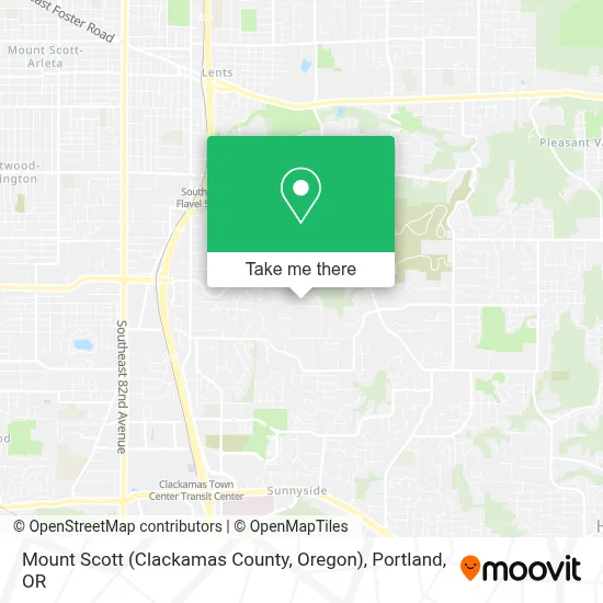 Mount Scott (Clackamas County, Oregon) map