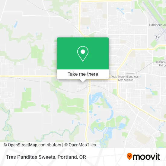 Tres Panditas Sweets map