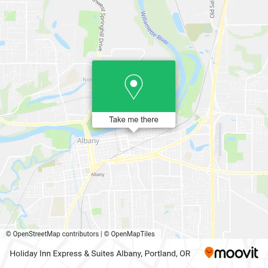 Holiday Inn Express & Suites Albany map