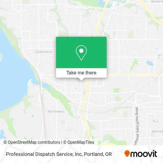 Professional Dispatch Service, Inc map