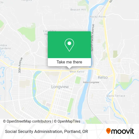 Social Security Administration map