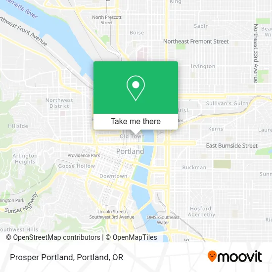 Prosper Portland map