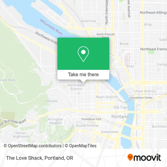 The Love Shack map