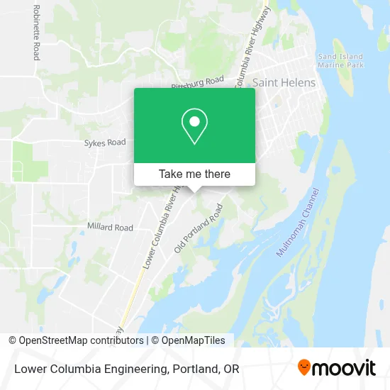 Lower Columbia Engineering map