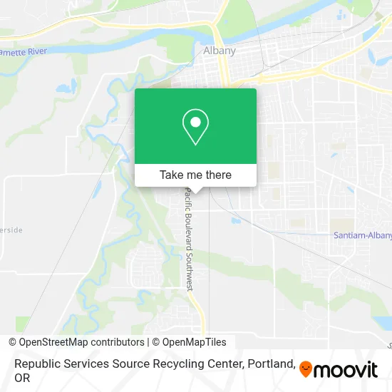 Republic Services Source Recycling Center map
