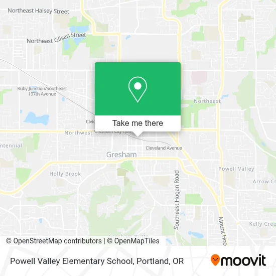 Powell Valley Elementary School map