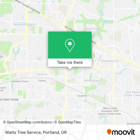 Watts Tree Service map