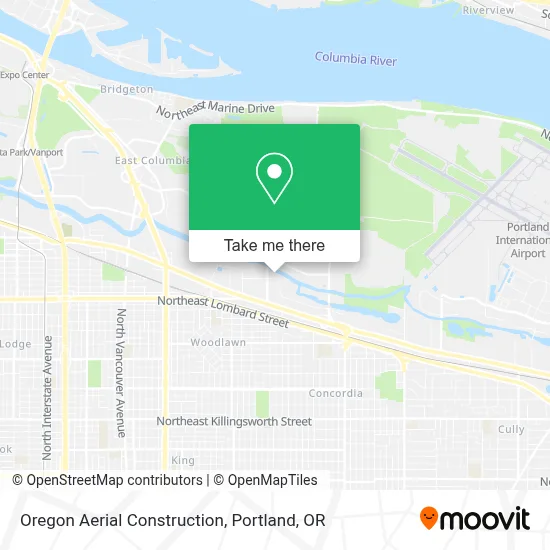 Oregon Aerial Construction map