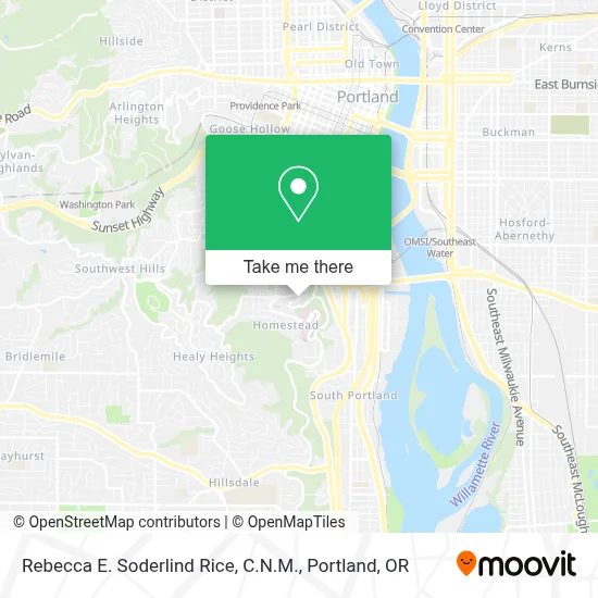 Rebecca E. Soderlind Rice, C.N.M. map