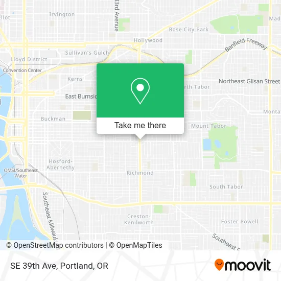 SE 39th Ave map