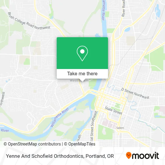 Yenne And Schofield Orthodontics map