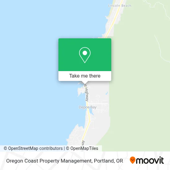 Oregon Coast Property Management map