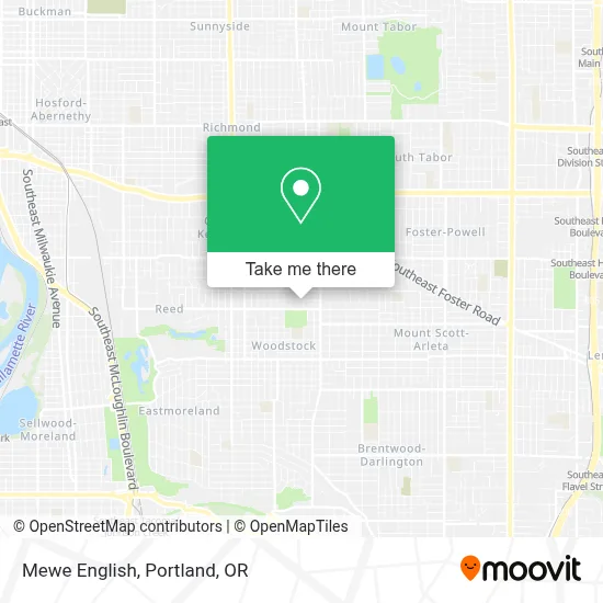 Mewe English map