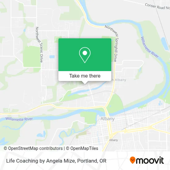 Life Coaching by Angela Mize map